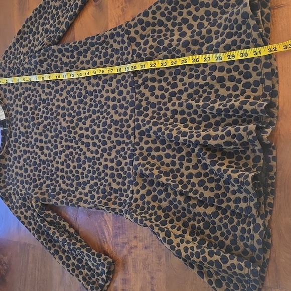 LOFT Leopard Print Drop Waist Three-Quarter Sleeve Dress Size XS - Picture 8 of 11